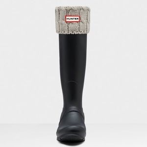 Hunter cable knit boot socks
